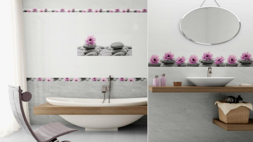 Плитка керамическая Cerrol Granit Grey настенная 20х50